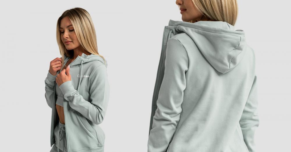 Women's Limitless Zip Up Hoodie Eucalypt - GymBeam