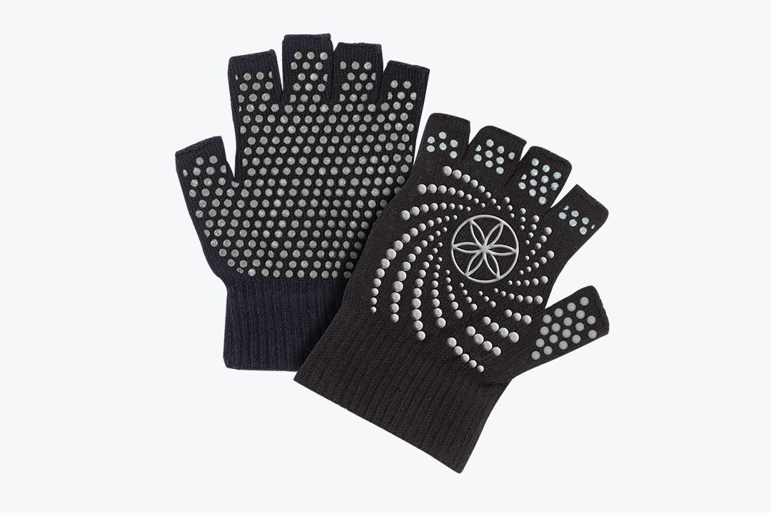 Перчатки Для Йоги Grippy Yoga Gloves Black - GAIAM