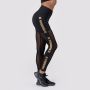 Женские леггинсы Intense Gold Mesh Black - NEBBIA