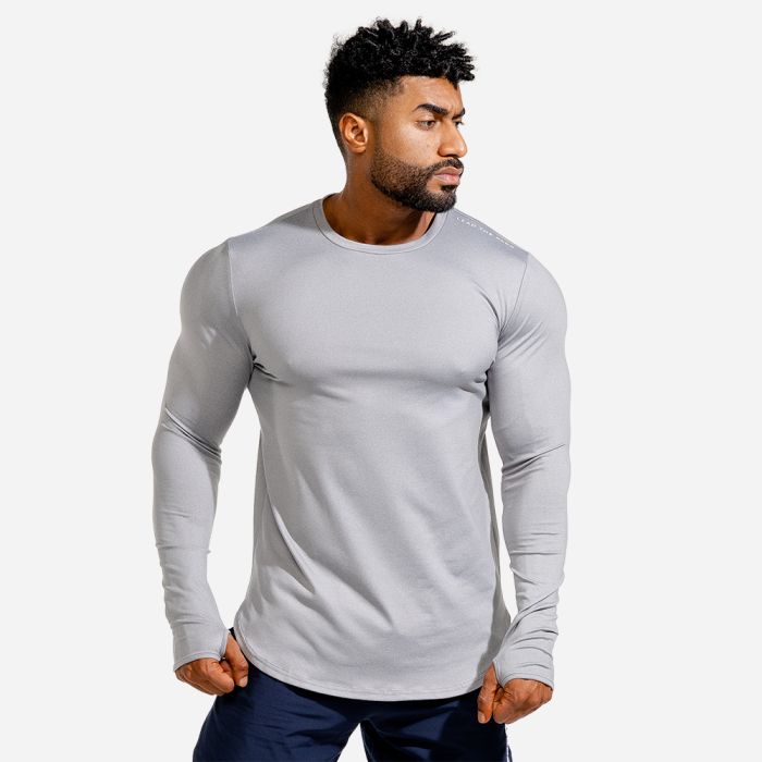 Футболка  Long Sleeve Statement Muscle Grey - SQUATWOLF